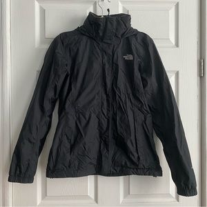 North Face - Black Rain coat - Sz M